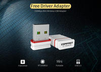 Carte réseau sans fil USB Nano COMFAST CF-WU815N RTL8188 sans pilote 2,4 GHz 150 Mbps, récepteur WiFi, dongle, adaptateur WiFi USB