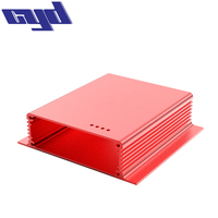 Montaje en pared dividido perfil de aluminio extruido Pcb carcasa electrónica personalización amplificador de Metal caja de caja
