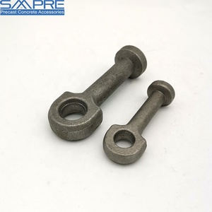 Système à tête sphérique 5T en acier zingué pour levage de moules de blocs de béton Lego, cheville de levage préfabriquée à œil - Product Image 4