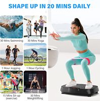 Großhandel Mehrstufige Fitness-Vibrationsplatte Trainingsgerät Ganzkörper-Workout Vibrationsplattform mit Fernbedienung für Zuhause