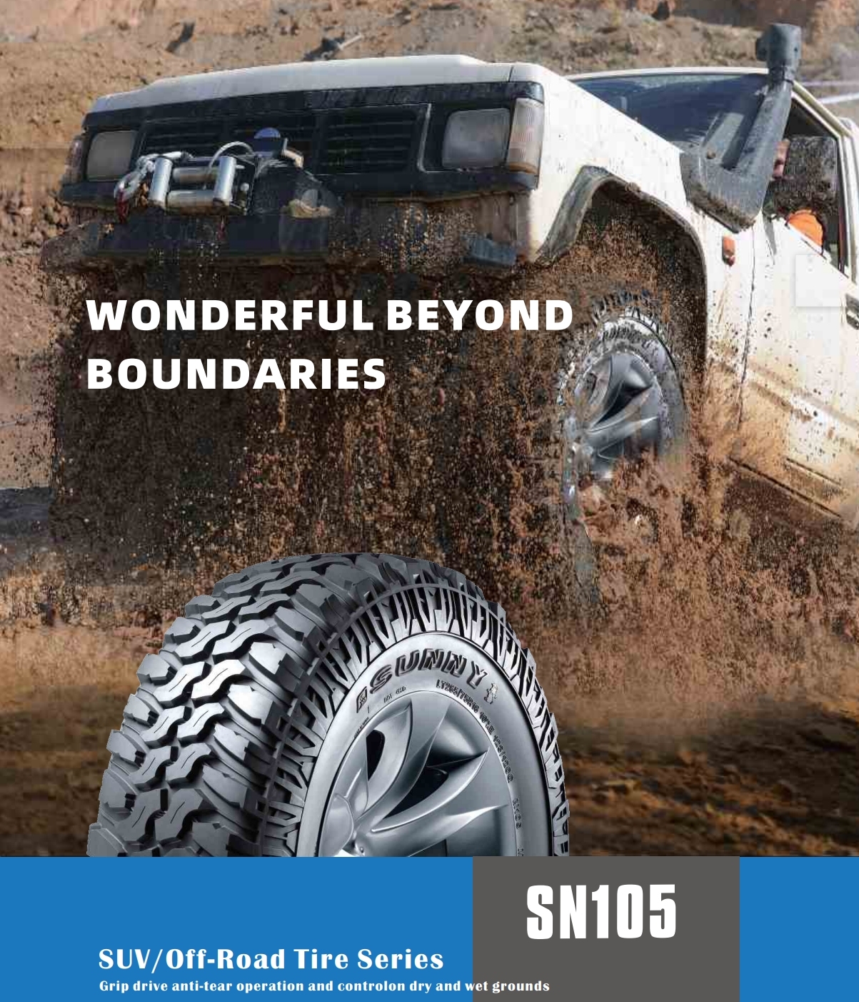Wanli Sunny APTANY MILEVER SN105 MT Tires for Suv/off-road