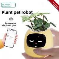 Pot Tanam Pintar AI Generasi 2 dengan Interaksi Gerakan, Perangkat Rumah Pintar WIFI untuk Berkebun, Pemantauan Air Cerdas