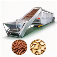 Machine de séchage automatique à bande transporteuse en maille, déshydrateur continu pour herbes agricoles et matières premières