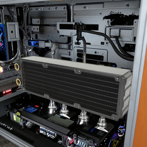 Ococoo CRD24-45R 3Pin 4Pin Đồng Tản Nhiệt Làm Mát PC Fan Pwm Điều Khiển Tốc Độ Cho Máy Tính CPU Máy Tính Xách Tay Máy Chủ Nước Hệ Thống Làm Mát - Product Image 1