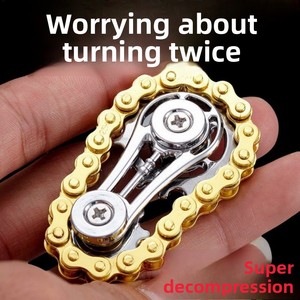 Giroscopio de Dedo, Juguete Mecánico Antiestrés para Adultos, <span class=keywords><strong>Spinner</strong></span> de Mano con Engranajes Giratorios Interconectados - Product Image 2