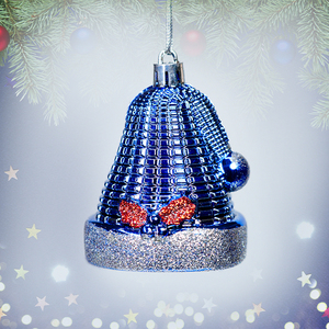 7 cm — 4 pieces, bell-shaped <b>figures</b> with glitter - Product Image 3