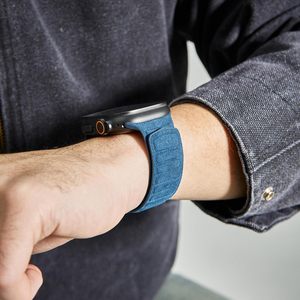 Sang Trọng Tùy Chỉnh Cho <span class=keywords><strong>Alcantara</strong></span> Ban Nhạc Đồng Hồ Cho Smartwatches Mạnh Mẽ Từ Vòng Dây Đeo Cho Apple Loạt Đồng Hồ 10 9 8 7 6 5 4 3 - Product Image 2
