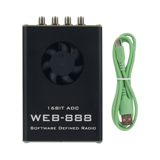 Hamgeek WEB-888 SDR Receiver Software Defined Radio with 16bit ADC 62M Bandwidth GPS Module for HF VHF