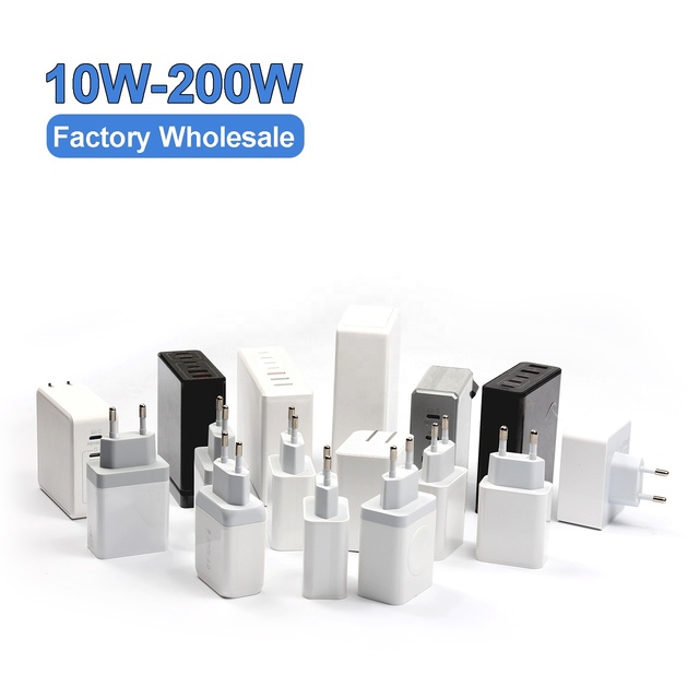HNT Factory Travel Adapter EU CE UKCA Charger 65W PD QC3.0 Type C Adaptor 10W 20W 25W 45W 65W FCC PSE Certificate GaN Charger