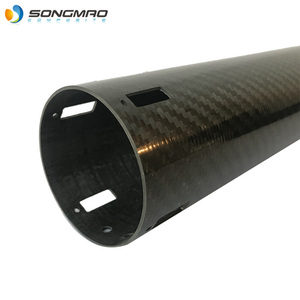 Hot bán 3K sợi <span class=keywords><strong>Carbon</strong></span> Đường kính ống sợi <span class=keywords><strong>carbon</strong></span> ống kích thước lớn sợi <span class=keywords><strong>carbon</strong></span> ống nhà cung cấp cho mast 180mm, 200mm, 230mm - Product Image 1
