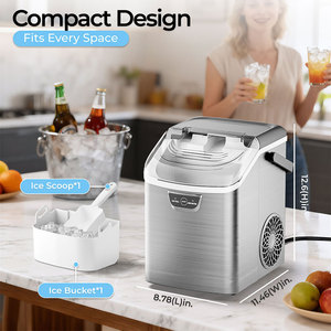 Bán buôn điện nhỏ tự động hiệu quả thép không gỉ vuông <span class=keywords><strong>Ice</strong></span> Making Machine Đối với trang chủ sử dụng với nước đóng chai đầu vào - Product Image 3