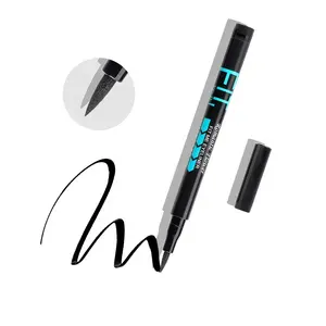 Stylo à colle eyeliner étanche marque privée 2022 New Magic romantique fleur stylo Eyeliner noir en stock