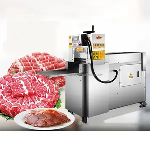 High Efficiency Frozen Meat Slicing Machine Frozen Meat Block Cutting Machine Fish Meat Frozen Slicer Dicer