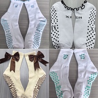 Chaussettes de yoga à cinq doigts en maille respirante à bout ouvert pour l'athlétisme et la barre, mélange de coton, commande en gros disponible, chaussettes de yoga personnalisées