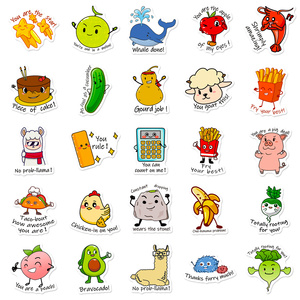 50 Pegatinas Divertidas con Juguetes de Palabras de Animales en Inglés, Pegatinas de Recompensa para Niños en el Aula - Product Image 5