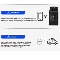 ELM327 WIFI V1.5 connexion sans fil voiture Obd2 Scanner OBD II outil de diagnostic fonctionne Android/iOS téléphone intelligent