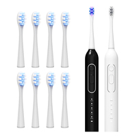 Brosse à dents électrique sonique de haute qualité, vente chaude, vibration rapide, élimination de la plaque dentaire, sécurité pour l'émail, poignée ergonomique antidérapante, soins bucco-dentaires à domicile