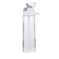 Bouteille d'eau de sport en plastique transparent écologique de 600 ml, gobelet de voyage à boire directement pour la salle de sport