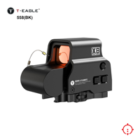 Lunette de visée tactique T-EAGLE de haute qualité 1X 558 avec point rouge et vert illuminé, lunette de visée de chasse, lunette optique en alliage d'aluminium