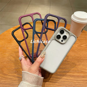 Lichicase Protección de lente a prueba de golpes Funda de parachoques táctil amigable con la piel para Samsung A02 M02 <span class=keywords><strong>M33</strong></span> J7 Prime Funda de TPU - Product Image 6