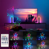 Bande LED RVB 5050 USB flexible en cuivre pour la décoration de salle de fête TV rétroéclairage musique synchronisation BT contrôle