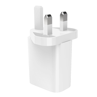 Chargeur mural GaN 40W à charge rapide Type-C+USB-A PD avec prise UK ignifuge pour écouteurs/tablette/ordinateur portable/téléphone portable CE UKCA