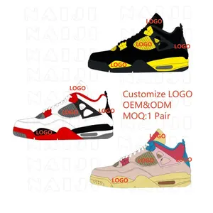 Marca de moda Sapatos Marca Retro Sneakers Retro4 Tênis De Basquete Masculina Original Homens Mulheres Moda Sapatos