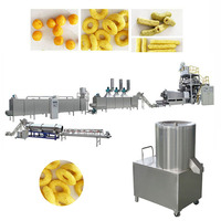Ligne de production entièrement automatique pour la fabrication de snacks, de céréales soufflées, de pâtes et de boulettes de fromage soufflées