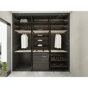 Armário deslizante de fornecimento de fábrica profissional, móveis modernos para quartos, designs de guarda-roupas