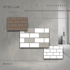 Stellar Collection 30x45cm Marble Ceramic Glazed Porcelain Tiles Digital Print for Floor & Wall 300x450mm Available in Stock - Product Image 1