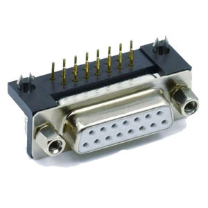 ขั้วต่อ D-Sub แบบมุมฉาก DB15 ตัวผู้ 15 พิน แบบติดตั้งบน PCB ชุบทอง สำหรับอุปกรณ์พอร์ตอนุกรมในระบบอัตโนมัติทางอุตสาหกรรม - Product Image 4