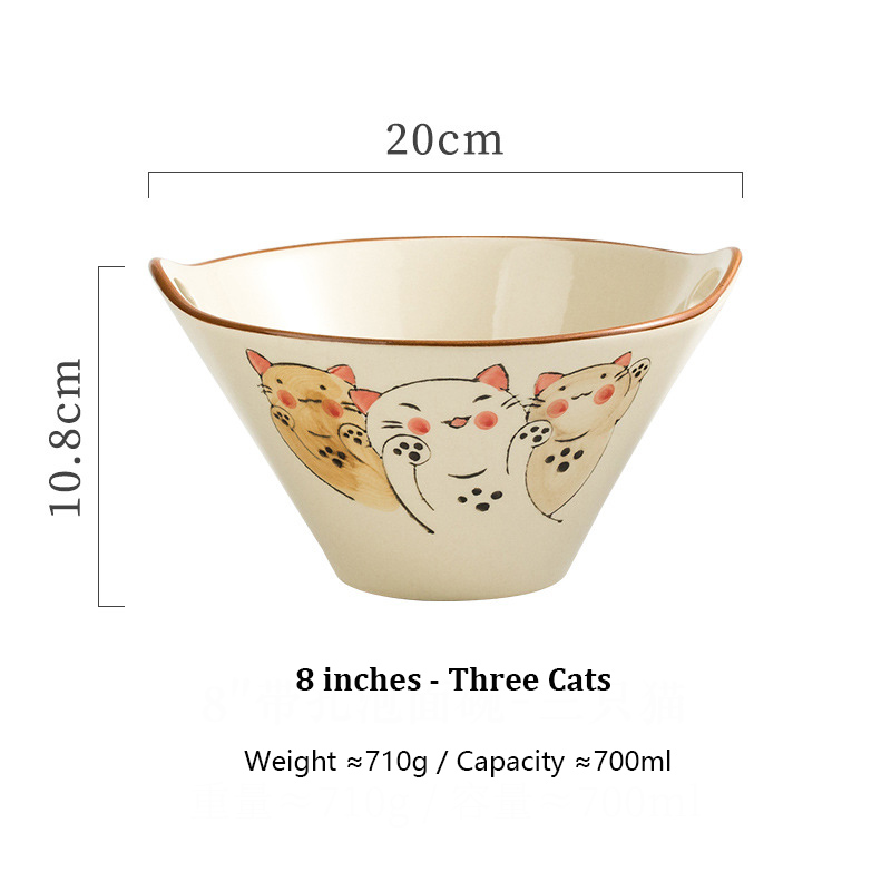 8 pulgadas-Tres gatos