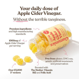 Gummies au vinaigre <span class=keywords><strong>de</strong></span> cidre <span class=keywords><strong>de</strong></span> pomme et au collagène : Complément alimentaire pour la santé, le bien-être, l'énergie, le système immunitaire, le sommeil et les nootropiques à base <span class=keywords><strong>de</strong></span> plantes - Product Image 2