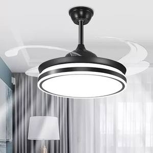 Nouveau lustre intégré minimaliste pour ménage salon salle à manger chambre ventilateur de plafond électrique lampe avec lumière LED - Product Image 1