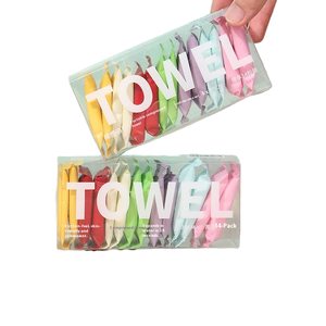 Nouvelle <span class=keywords><strong>serviette</strong></span> nettoyante pour le visage en coton compressé, jetable, portable, épaisse, extra-large, emballée séparément pour le voyage - Product Image 1