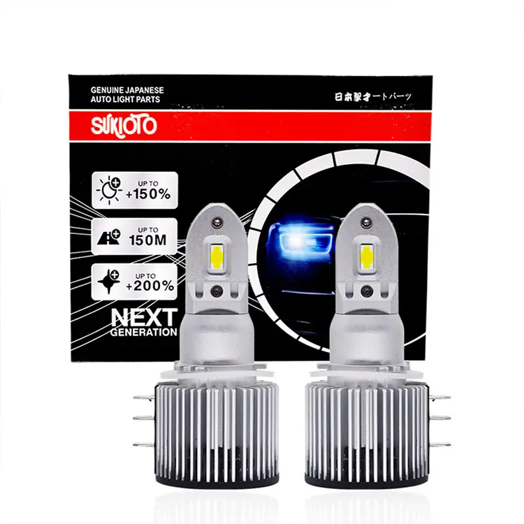 2 uds SUKIOTO JAPAN H15 faros Led Plus LED CANBUS 6500K blanco H15 faro de luz alta para VW BMW Mazda para Audi A3 A6