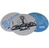 Tapis de platine vinyle en feutre non tissé personnalisé et durable, design moderne, épaisseur 2/3/4MM, pour table, lecteur audio portable, décoration intérieure