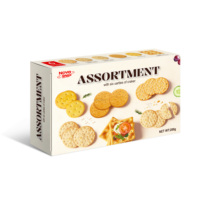 Galletas Premium Sabor Queso Picante y Salado, Surtido de Galletas Cremosas, Bolsa de 200g