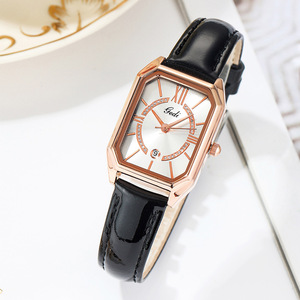 Reloj de Mujer de Alta Gama con Esfera Cuadrada, Calendario, Correa de Cuero Elegante, Nuevo Estilo - Product Image 6