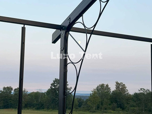 Lớn Công SuấT 500 Mega Lều đen khung marquee đám cưới hôn nhân lều với tường kính Oriental đỉnh atrium lều cho đám cưới - Product Image 5