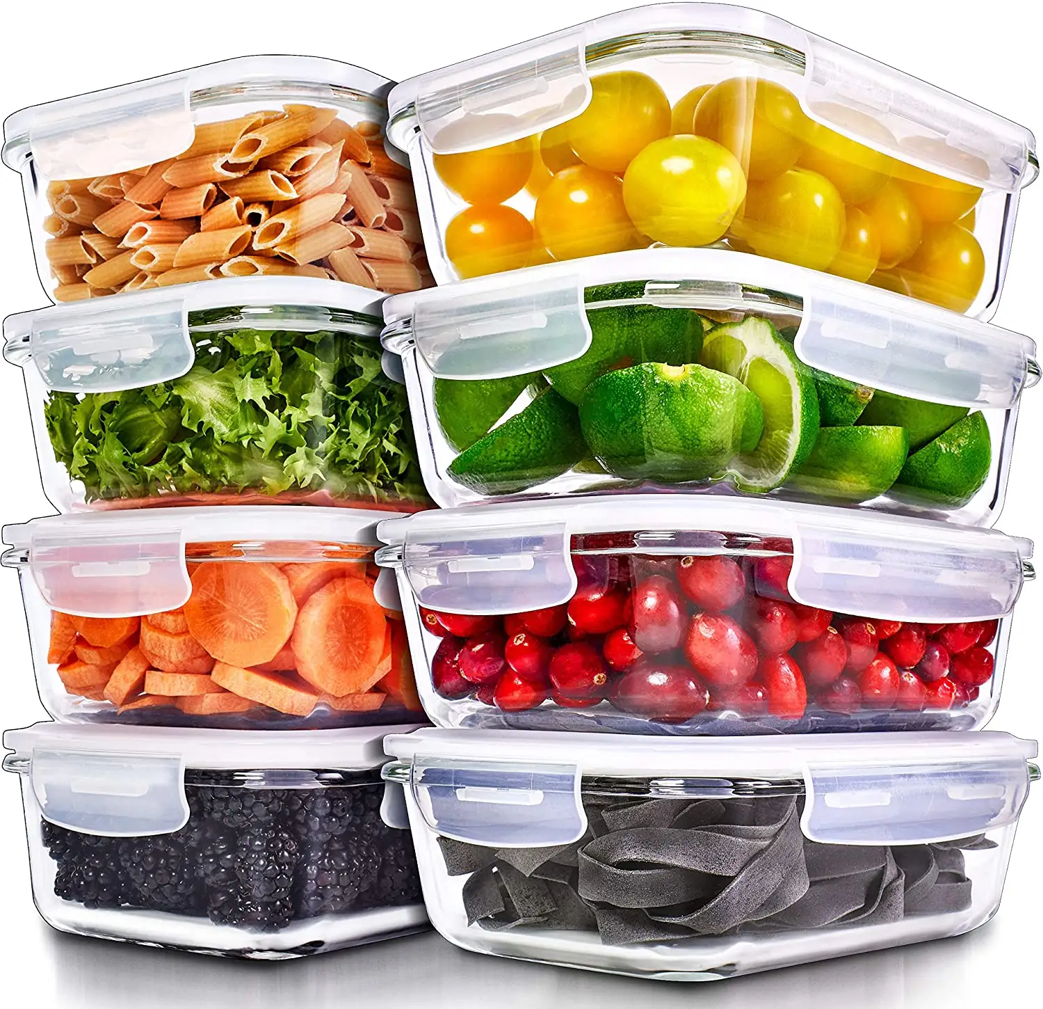 2021 Amazon hot sell glass food storage container set storage Boxes food containers