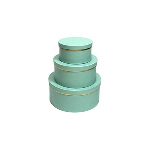 Chất Lượng Cao Đám Cưới Đảng Giấy Các Tông Hộp Tròn Rose Hộp Quà Tặng Bao Bì Vòng Hộp Hoa Với Bronzing Macaron - Product Image 6