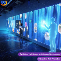 Mur photo interactif numérique 3D avec écran tactile, expérience vidéo immersive, projecteur holographique pour les expositions muséales