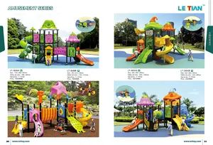 Eğlence parkı açık oyun alanı ekipmanları çocuk plastik kullanılan eğlence parkı ekipmanları