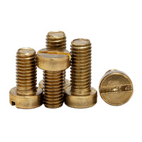 Vis métriques à tête cylindrique fendue en laiton, en stock chez les fabricants, M3 M4 M5 M6 M8, Chine