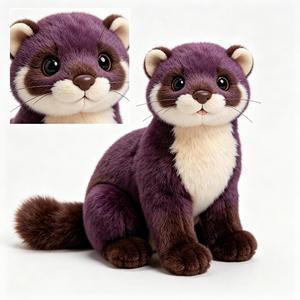 Peluche <span class=keywords><strong>Sable</strong></span> et Vison, Deux Modèles, Poupée en Peluche Animale Populaire du Zoo, Souvenir de Zoo Personnalisé, Vente en Gros - Product Image 4
