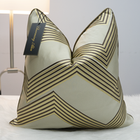 Jacquard Nouveau Design 45x45cm Jacquard Satin Weave Tissu Housse de Coussin Personnalisée