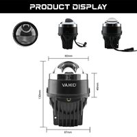 Phares de projecteur laser bi-LED VAHID F18 super lumineux de 3 pouces, faisceau haut et bas intégré, phare antibrouillard universel pour camion et SUV