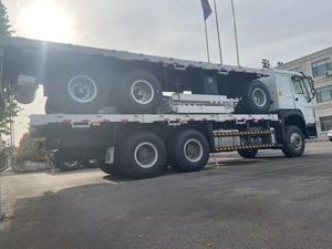 شاحنة مستعملة Sinotruk 6*4 شاحنة مسطحة على شكل قطرة جانبية من الجدار 10 عجلات ، صندوق سياج ، شاحنة بضائع مع إثيوبيا - Product Image 4