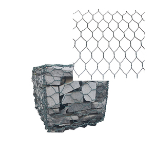 Filet de gabion <span class=keywords><strong>hexagonal</strong></span> galvanisé Construction bon marché Treillis métallique soudé Cage en pierre Forme de trou carré Boîte de gabion Coupe personnalisée - Product Image 5